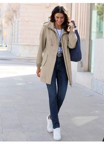 Inspirationen Damen Anorak, beige, Gr. 40, unifarben, 55% Polyester, 45% Polyamid, Jacken