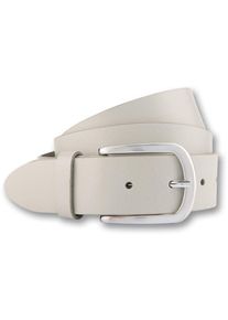 Bernd Götz BERND GÖTZ Damen Ledergürtel, beige, casual,casual, Gr. 80, unifarben, Leder, Gürtel, mit Dornschließe in Hufeisenform