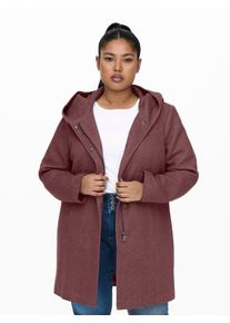 Only CARMAKOMA Damen Kurzmantel "CARSEDONA LIGHT COAT OTW NOOS", rot, casual, Gr. L, meliert, Web, Obermaterial: 85% Polyester, 15% Baumwolle, Mäntel