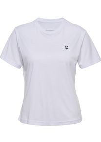 Hummel Damen Trainingsshirt "HMLPULSE TRAINING W T-SHIRT S/S", weiß, sportlich, Gr. XS, Obermaterial: 100% Polyester, Shirts