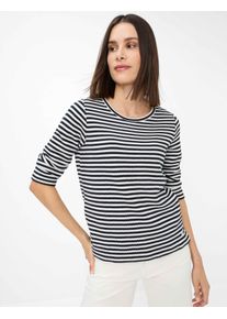 Brax Damen Kurzarmshirt "Style BONNIE", blau, Gr. 46, 100% Baumwolle, Shirts