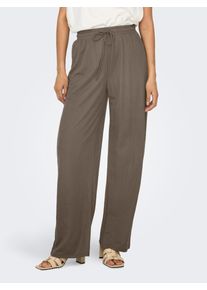 Only Damen Schlupfhose "ONLJANY STRING PANT JRS", braun, modisch, Gr. S, unifarben, Jersey, Obermaterial: 53% Viskose, 47% Nylon, Hosen