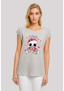F4NT4STIC Damen T-Shirt "Anti Valentinstag LOVE is in the air", grau, casual, Gr. XXXL, Obermaterial: 100% Baumwolle, Shirts, Premium Qualität