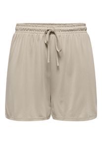 Only Damen Shorts "ONLHANNAH STRING SHORTS JRS", grau, modisch, Gr. S, unifarben, Obermaterial: 67% Viskose, 33% Polyester, Hosen