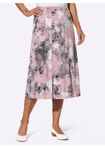 CLASSIC Damen Jerseyrock, rosa, Gr. 40, gemustert, mehrfarbig, 95% Polyester, 5% Elasthan, Röcke