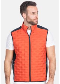 NEW CANADIAN Herren Steppweste "HYBRID-ULTRASONIC", orange, sportlich, Gr. XXL, 100% Polyester, Westen, mit elastischem Strickeinsatz