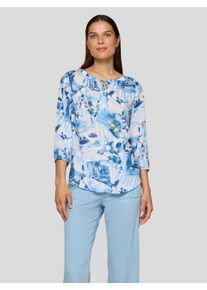 Rabe Damen Klassische Bluse "Bluse", blau, feminin, Gr. 36, gemustert, 100%Viskose, Blusen