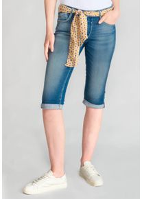 Damen Shorts "AROL", blau, Gr. 26, Le Temps Des Cerises, 98% Baumwolle, 2% Elasthan, Hosen, Corsair cropped of jeans AROL