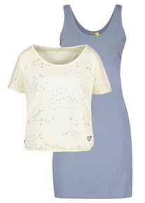 alife and kickin ALIFE & KICKIN Damen Jerseykleid "SunnyAK-B", blau, casual, Gr. XS, bedruckt, Jersey, Obermaterial: 65% Baumwolle, 35% Polyester, Kleider