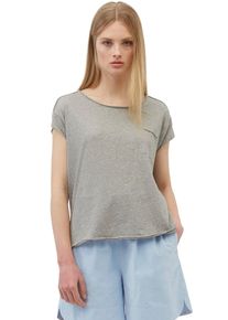 Marc O'Polo Damen Kurzarmshirt, grau, casual, Gr. M, MARC O'POLO DENIM, Obermaterial: 100% Baumwolle, Shirts