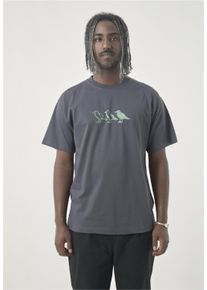 Cleptomanicx Herren T-Shirt "Classic Tee Scribble Gull", grau, casual, Gr. XL, bedruckt, 100% Baumwolle, Shirts, in locker geschnittener Form