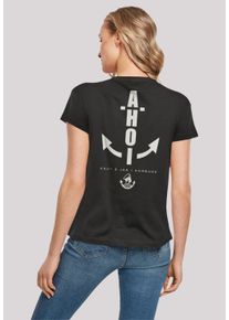 F4NT4STIC Damen T-Shirt "Ahoi Anker Knut & Jan Hamburg", schwarz, casual, Gr. S, Obermaterial: 100% Baumwolle, Shirts, Print