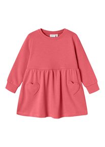 name it Mädchen Sweatkleid "NMFKATLA SWEAT DRESS UNB", rosa, casual, Gr. 92, unifarben, Sweatware, Obermaterial: 60% Baumwolle, 40% Polyester, Kleider