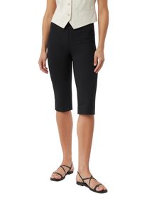 comma, COMMA Damen Caprileggings, schwarz, casual, Gr. 40, unifarben, Web, Obermaterial: 88% Polyamid, 12% Elasthan, Hosen