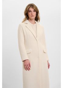 Rino & Pelle RINO & PELLE Damen Langmantel "JINTE Long", beige, casual, Gr. 42, unifarben, Web, Obermaterial: 83% Polyester, 17% Nylon, Mäntel, mit Reverskragen
