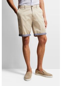 Bugatti Herren Bermudas, beige, casual, Gr. 48, 98% Baumwolle, 2% Elasthan, Hosen, aus flexibler Baumwolle