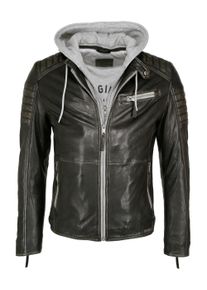 Mustang Herren Lederjacke "31020237", schwarz, Gr. XXXL, Obermaterial: 100% Lammleder / Futter: 90% Baumwolle, 10% Polyester / Ärmelfutter: 100%