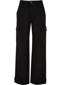 DEF Damen Stoffhose "DEF Damen DEF Cargo Pants", schwarz, Gr. XL, unifarben, 100% Baumwolle, Hosen