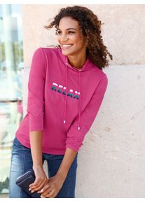 Casual Looks Damen Sweatshirt, pink, Gr. 54, unifarben, 50% Baumwolle, 50% Polyester, Sweatshirts
