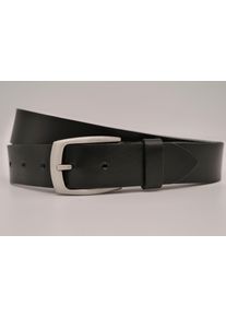 AnnaMatoni Damen Ledergürtel, schwarz, casual, Gr. 100, Rindsleder, Gürtel, mit silbener Schließe