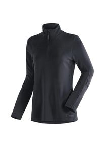 Maier Sports Damen Funktionsshirt "Bianka", schwarz, Gr. 36, 100% Polyester, Shirts, funktionaler Damen Midlayer für Outdoor Touren und Ausflüge