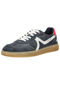 Mustang Shoes Herren Sneaker "Mustang Shoes Sneaker Lederimitat", Gr. 45, blau, Lederimitat, casual, Schuhe