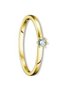 ONE ELEMENT Damen Diamantring "0.07 ct Diamant Brillant Ring aus 585 Gelbgold", 52,mit Diamant, Gelbgold 585-Diamanten, gold, Gelbgold 585,