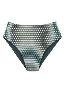 Damen Bikini-Hose "Gianna", blau, Gr. 38, Copenhagen Studios, Strukturmuster, Obermaterial: 92% Polyester, 8% Elasthan. Futter: 92% Polyester, 8%