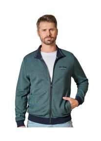 Casamoda Herren Sweatjacke "Casamoda Sweatjacke Print", blau, Gr. S, 100% Baumwolle, Sweatjacken