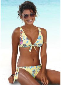 Sunseeker Damen Bikini-Hose "Jam", bunt, Gr. 32, bedruckt, floral, Microfaser, Badehosen, seitlich zum Binden