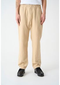 Cleptomanicx Herren Stoffhose "Steezy Linen", beige, casual, Gr. L, 55% Leinen, 45% Leinen, Hosen, in lockerem Schnitt