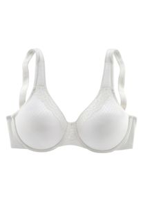 Nuance Damen Minimizer-BH, Gr. 100, beige, Netz, Spitze, Obermaterial: 85% Polyamid, 15% Elasthan, klassisch, BHs, mit Spitzenborte