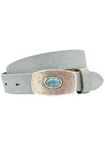 Damen Ledergürtel, blau, casual, Gr. 100, RETTUNGSRING BY SHOWROOM 019, Rindsleder, Gürtel