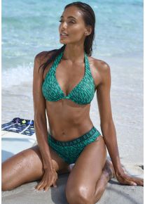 ELBSAND Damen Bügel-Bikini, grün, Gr. 38, Recycling-Polyamid, Bikini-Sets, mit Markenschriftzug
