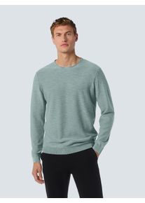 NO EXCESS Herren Rundhalspullover "NO EXCESS", blau, Gr. L, 100% Baumwolle, Pullover