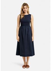 Smith & Soul SMITH & SOUL Damen Sommerkleid, blau, casual, Gr. XXL, unifarben, Material Oberteil: 99% Baumwolle, 1% Elasthan, Material Unterteil: 100% Baumwolle,