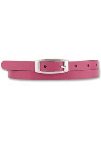 Bernd Götz BERND GÖTZ Damen Ledergürtel, pink, casual,modisch,klassisch, Gr. 100, genarbt, unifarben, Leder, Gürtel, mit rechteckiger Dornschließe