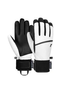 Reusch Damen Skihandschuhe "Mara R-TEX XT", schwarz-weiß, feminin, Gr. 7,5, mehrfarbig, 35% Polyamid, 30% Leder, 25% Polyester, 5% Wolle, 5%
