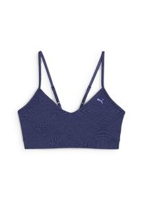Puma Damen Sport-BH "MOVE CLOUDSPUN AOP BH Damen", Gr. XL, blau, Obermaterial: 23% Elasthan, 77% Polyester; Futter: 6% Elasthan, 94% Polyester, BHs