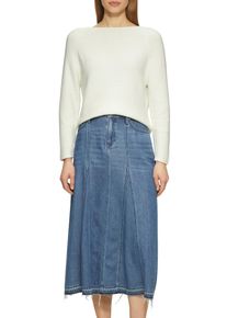 s.Oliver Damen Strickpullover, weiß, casual, Gr. 44, unifarben, Strick, Obermaterial: 60% Baumwolle, 40% Polyacryl, Pullover, mit U-Boot Ausschnitt