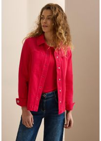 Cecil Damen Jackenblazer, rot, casual, Gr. M, unifarben, Web, Obermaterial: 99% Baumwolle, 1% Elasthan, Blazer, mit Stretchanteil