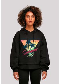 F4NT4STIC Damen Sweatshirt "California Palmen Retro", schwarz, casual, Gr. XS, Obermaterial: 100% Baumwolle, Sweatshirts, Premium Qualität