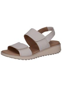 Caprice Damen Riemchensandale "Caprice Sandalen Nappaleder", Gr. 37, weiß, Nappaleder, casual, Schuhe