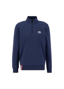 Herren Sweater "Alpha Industries Men - Sweatshirts Half Zip Sweatshirt SL", blau, Gr. XXL, Alpha Industries, Obermaterial: 80% Baumwolle, 20%