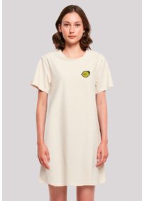 F4NT4STIC Damen Shirtkleid "Lemon Cute Face Bestickt", weiß, casual, Gr. XXXL, Obermaterial: 100% Baumwolle, Kleider, Premium Qualität