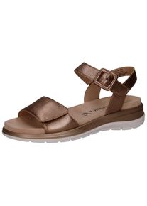 Caprice Damen Riemchensandale "Caprice Sandalen Leder", Gr. 41, grau, Leder, casual, Schuhe