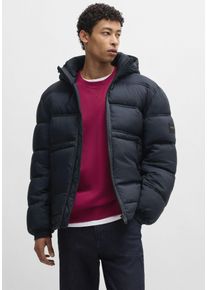 BOSS Orange Herren Steppjacke "Okobra", blau, casual, Gr. 56, unifarben, Steppware, Obermaterial: 100% Polyacryl, Jacken, mit Reißverschlusstaschen