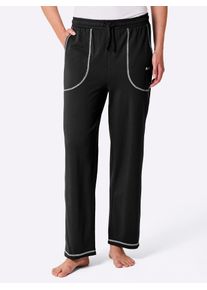 feel good Damen Dehnbund-Hose, Gr. 36, schwarz, 95% Baumwolle, 5% Elasthan, unifarben, gemustert, mehrfarbig, Hosen