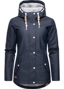 Ragwear Damen Regenjacke "Marge", blau, casual, Gr. XL, Obermaterial: 100% Polyester, Futter: 100% Polyester, Wattierung: 100% Polyester, Jacken,
