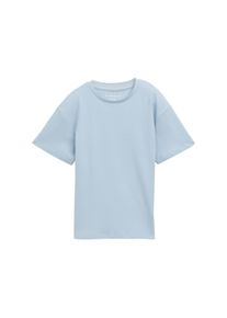 Tom Tailor Jungen T-Shirtsoft foggy light blau, casual, Gr. 176, unifarben, Jersey, Obermaterial: 100% Baumwolle, Shirts, im Oversize